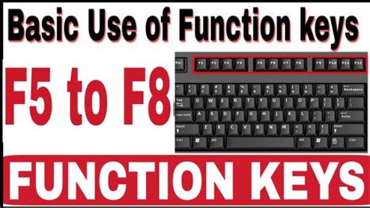 What does the F8 key do?