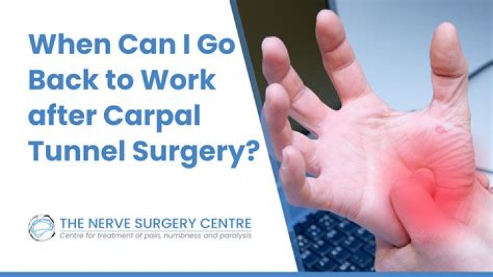What happens the day after carpal tunnel surgery?