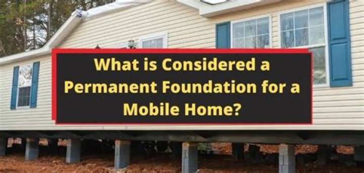 What is considered a permanent foundation?