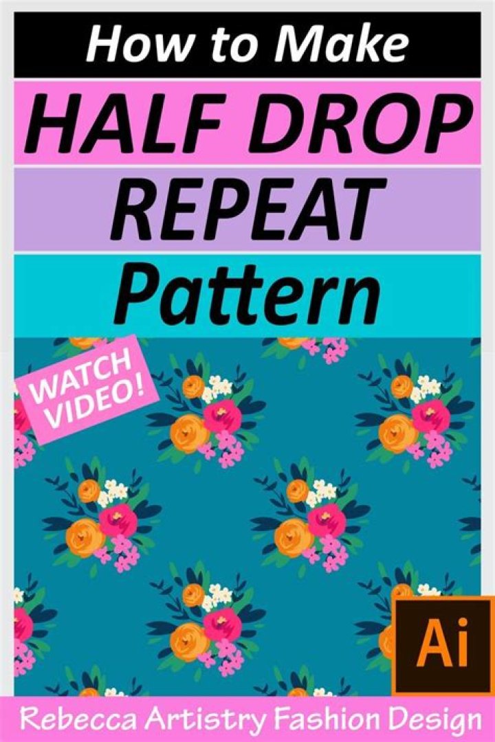 What is half drop repeat pattern?