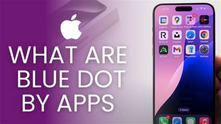 What is the blue dot at the top of my iPhone 11?