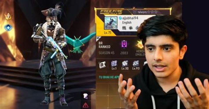 What is the level of Ajjubhai in Free Fire?