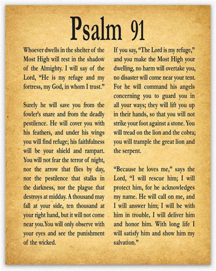 What is the meaning of Psalm 91 2?