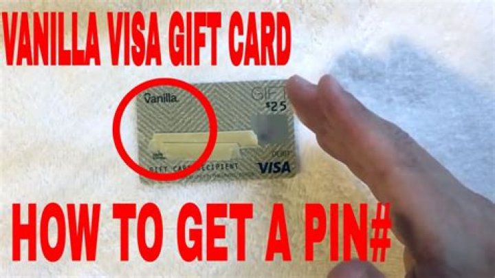 What is the PIN on a prepaid Visa?