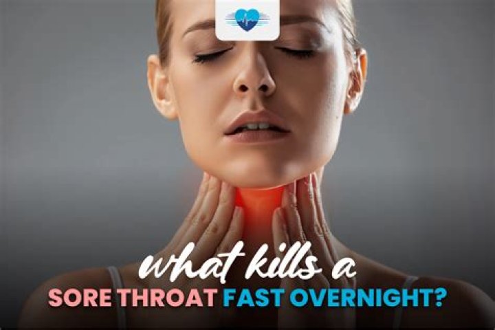 What kills a sore throat fast overnight?