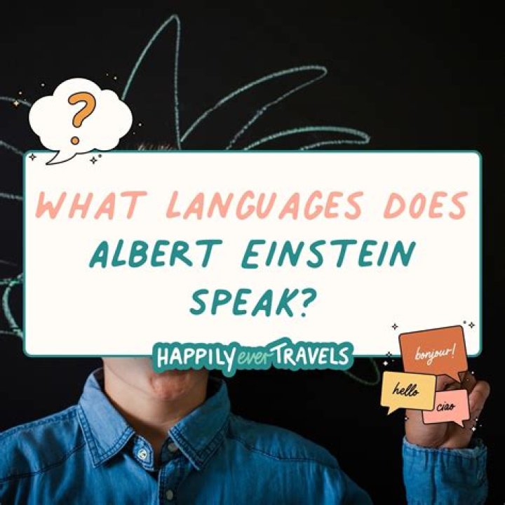 What language does Albert Einstein speak?