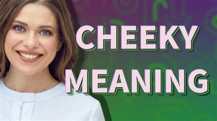What means cheeky girl?