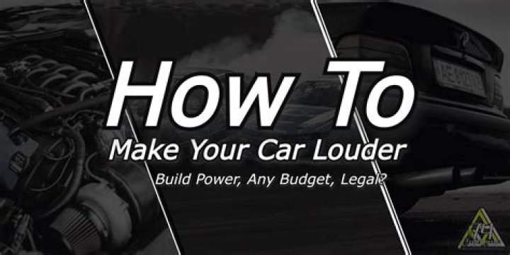 What part makes a car louder?