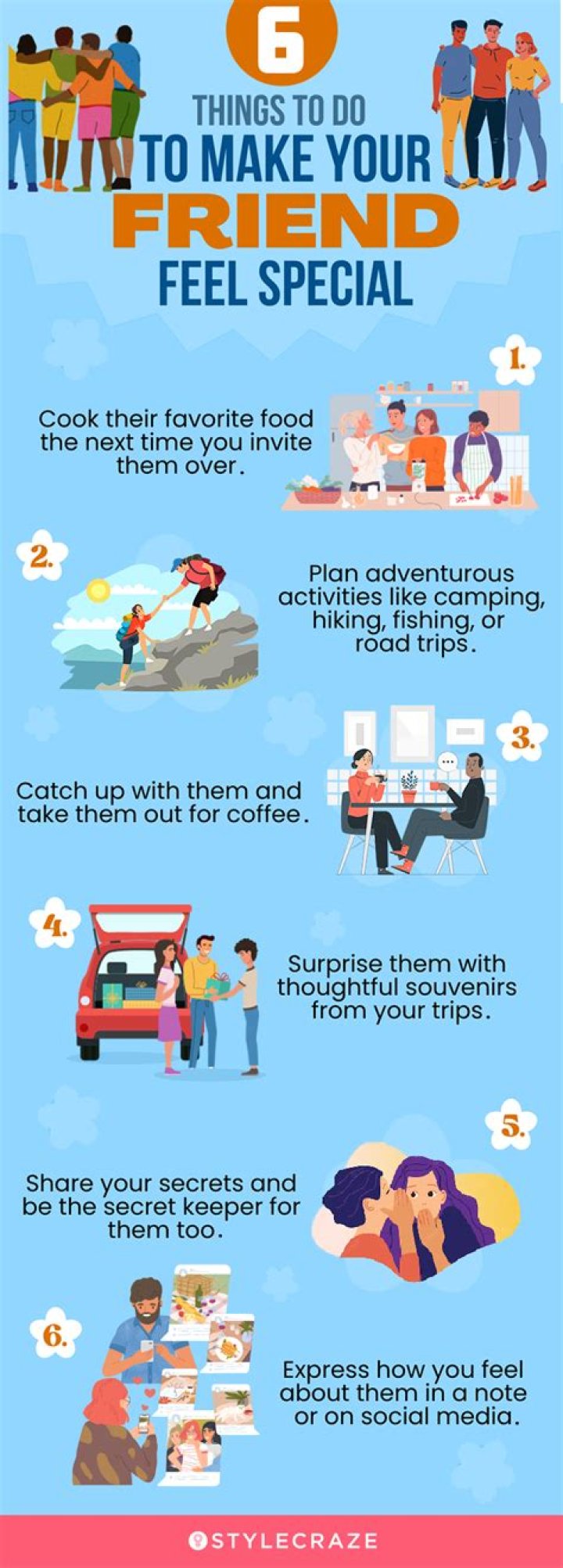 What to say to a friend to make them feel special?