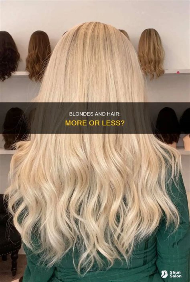 Who Do blondes have more hair?
