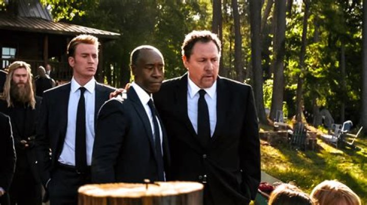 Who was missing at Tony Stark's funeral?