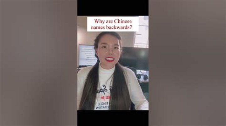 Why are Chinese names backwards?