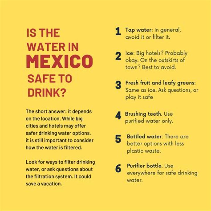 Why can't you drink the water in Mexico?
