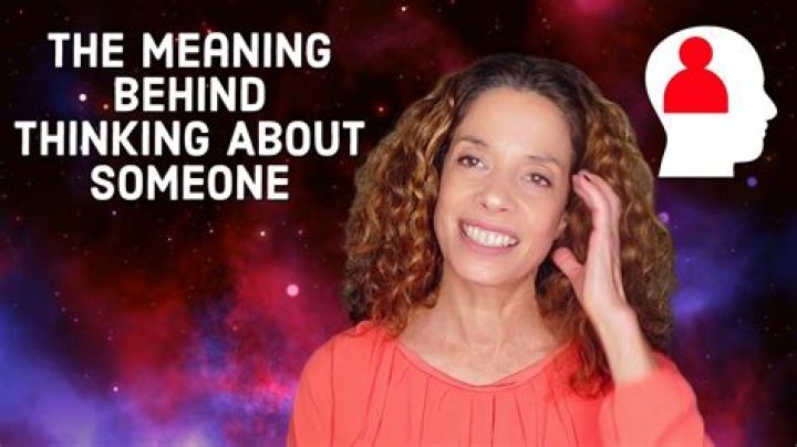 Why do I constantly keep thinking about someone?