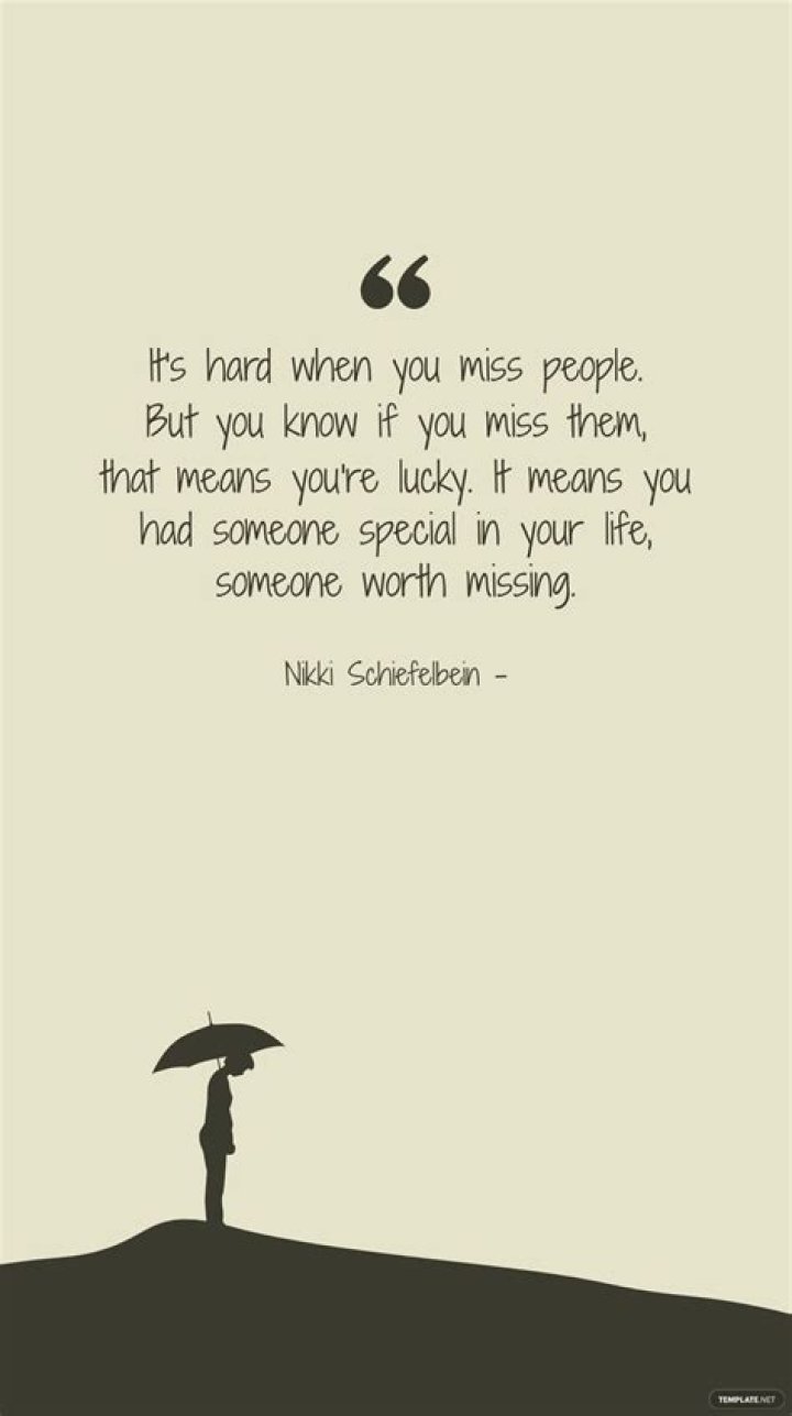 Why do I miss someone so much?