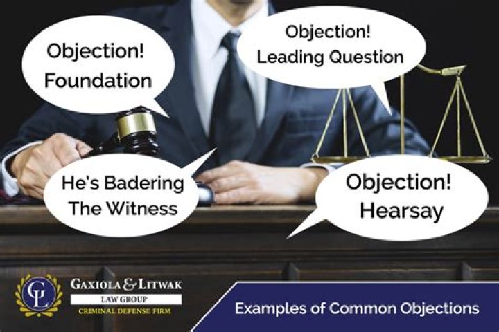 Why do lawyers say objection during a trial?