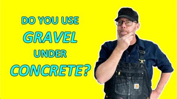 Why do you need hardcore under concrete?