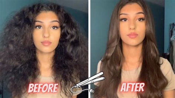 Why is my hair straight at the top and curly at the bottom?