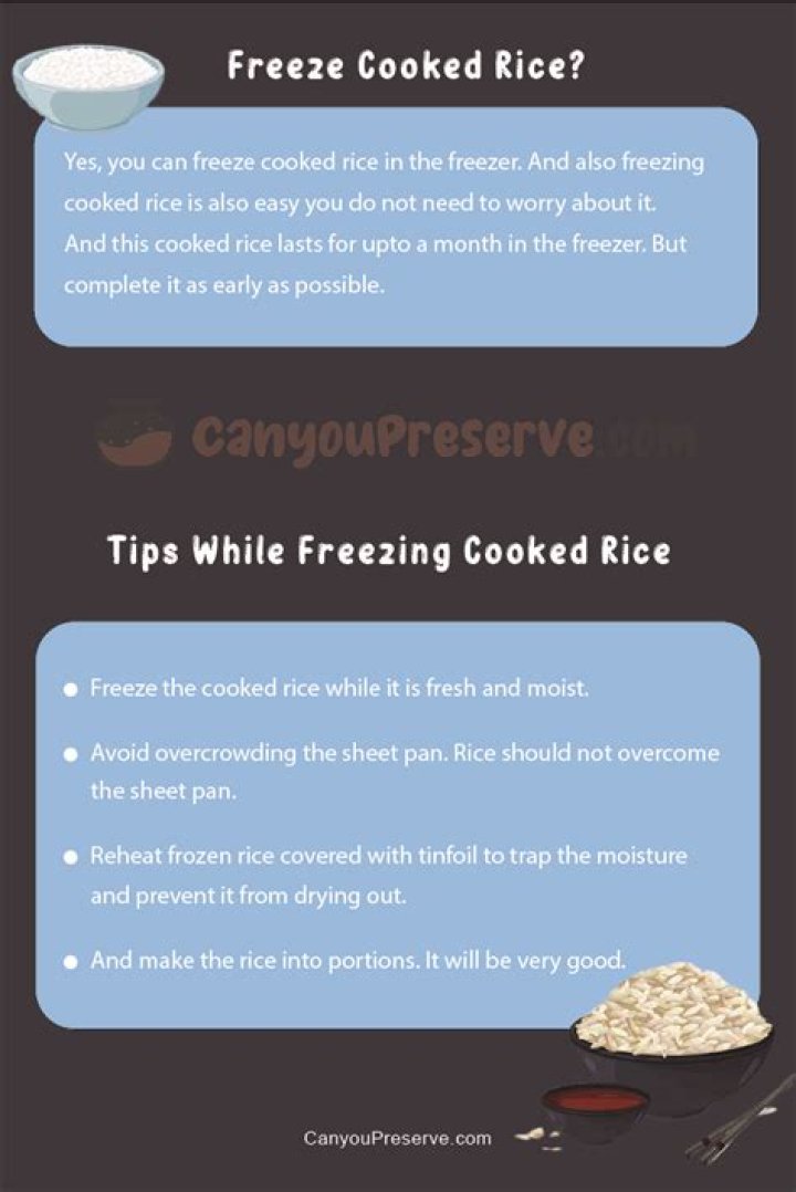 Why should you not freeze rice?
